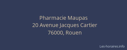 Pharmacie Maupas
