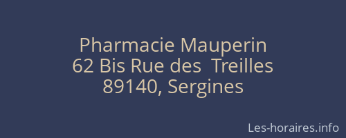 Pharmacie Mauperin