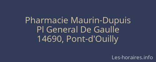 Pharmacie Maurin-Dupuis