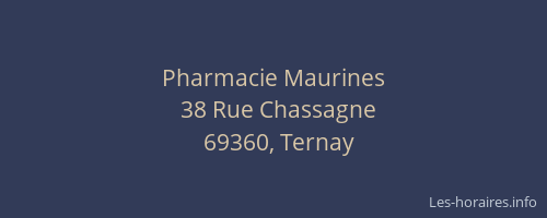 Pharmacie Maurines