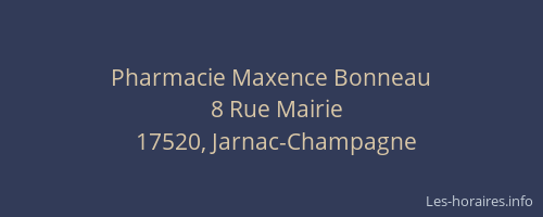 Pharmacie Maxence Bonneau