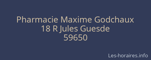 Pharmacie Maxime Godchaux