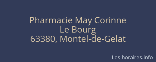 Pharmacie May Corinne
