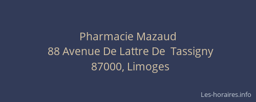 Pharmacie Mazaud
