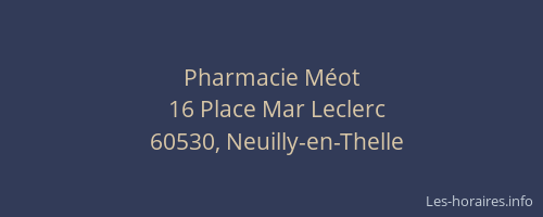 Pharmacie Méot