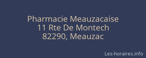 Pharmacie Meauzacaise