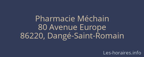 Pharmacie Méchain