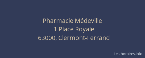 Pharmacie Médeville