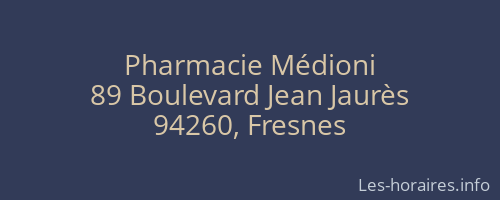 Pharmacie Médioni