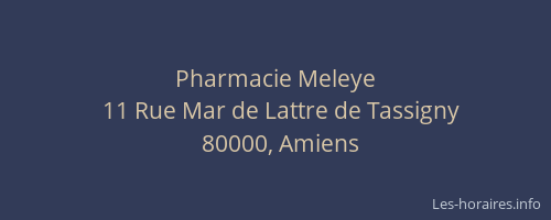 Pharmacie Meleye