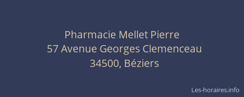 Pharmacie Mellet Pierre