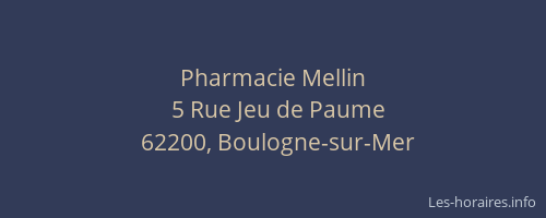 Pharmacie Mellin