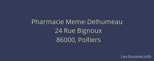 Pharmacie Meme-Delhumeau