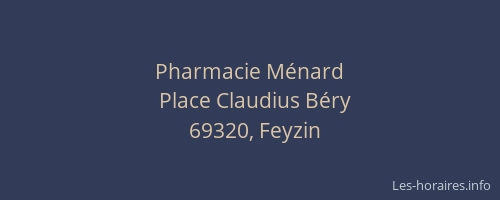 Pharmacie Ménard