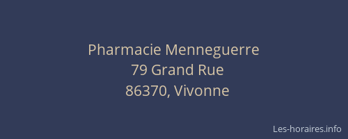 Pharmacie Menneguerre