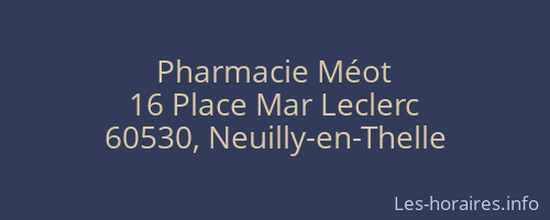 Pharmacie Méot