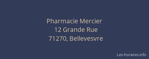Pharmacie Mercier