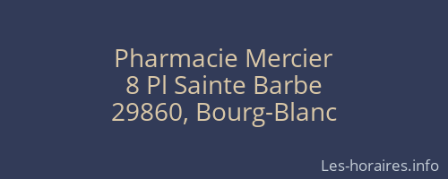 Pharmacie Mercier