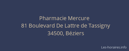 Pharmacie Mercure