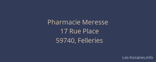 Pharmacie Meresse