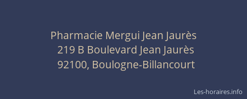 Pharmacie Mergui Jean Jaurès
