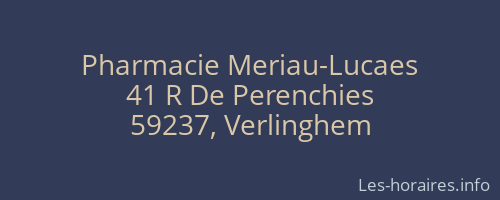 Pharmacie Meriau-Lucaes