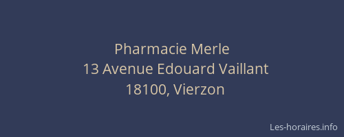 Pharmacie Merle