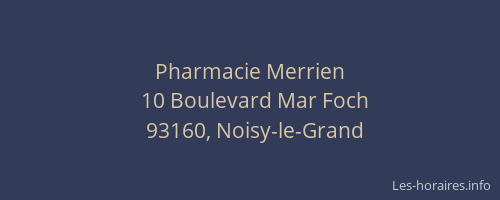 Pharmacie Merrien