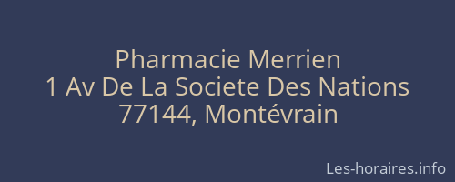 Pharmacie Merrien