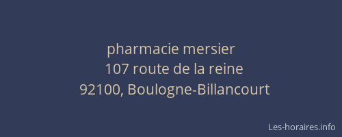 pharmacie mersier