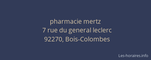 pharmacie mertz