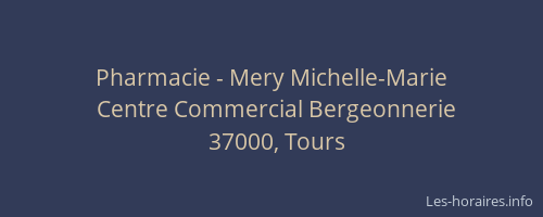 Pharmacie - Mery Michelle-Marie