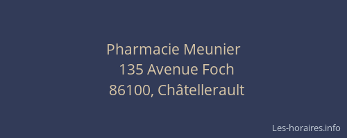 Pharmacie Meunier