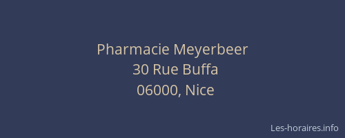 Pharmacie Meyerbeer