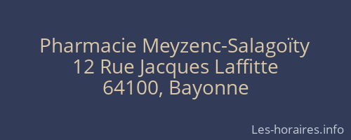 Pharmacie Meyzenc-Salagoïty
