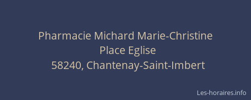 Pharmacie Michard Marie-Christine