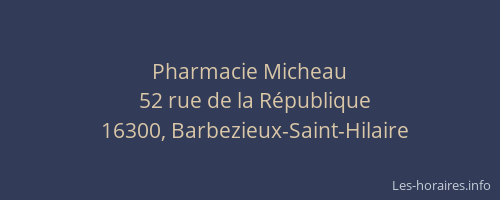Pharmacie Micheau