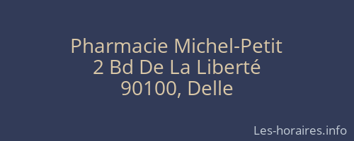 Pharmacie Michel-Petit