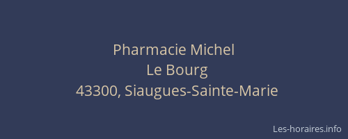 Pharmacie Michel
