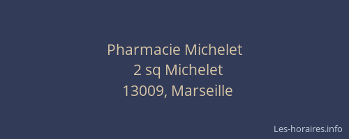 Pharmacie Michelet