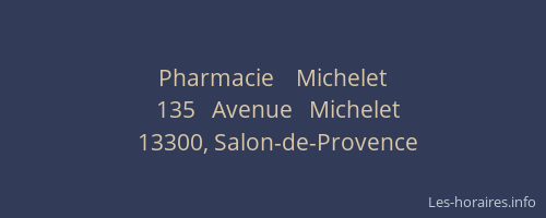 Pharmacie    Michelet