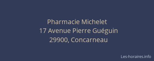 Pharmacie Michelet