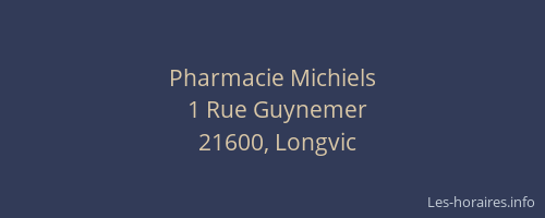Pharmacie Michiels