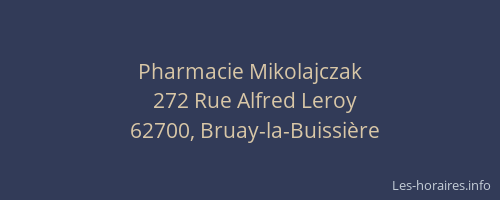 Pharmacie Mikolajczak