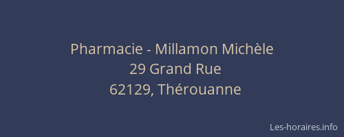 Pharmacie - Millamon Michèle
