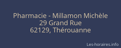 Pharmacie - Millamon Michèle