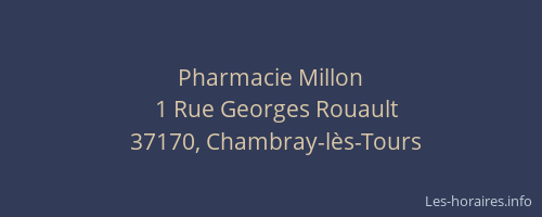 Pharmacie Millon