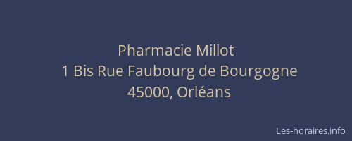 Pharmacie Millot