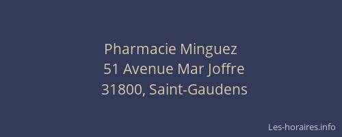 Pharmacie Minguez