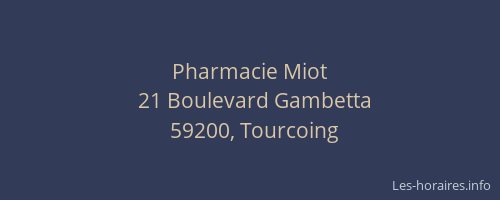 Pharmacie Miot